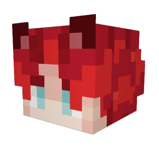 modchaoduo Minecraft avatar head, 3D render
