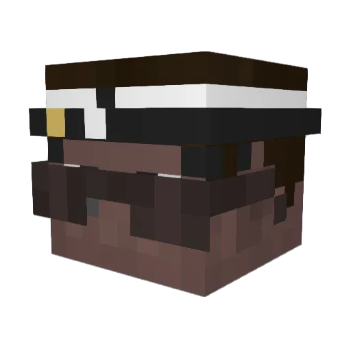 model111 Minecraft avatar head, 3D render