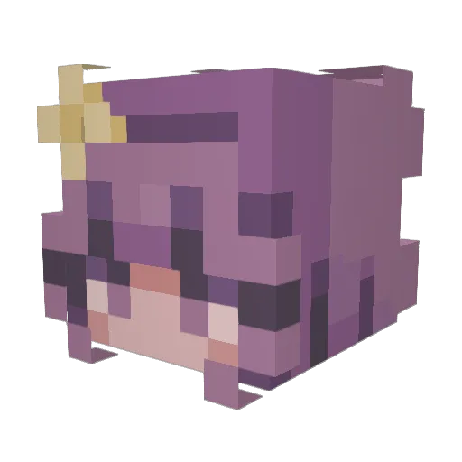 modelmocha Minecraft avatar head, 3D render