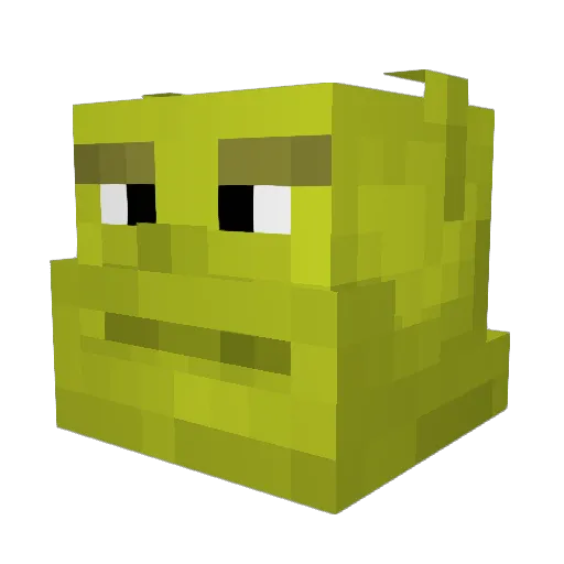 modernadolf Minecraft avatar head, 3D render