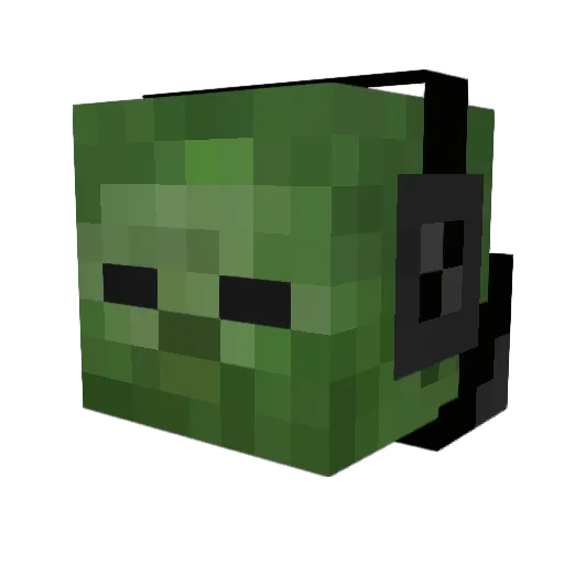 moderndwalfare Minecraft avatar head, 3D render