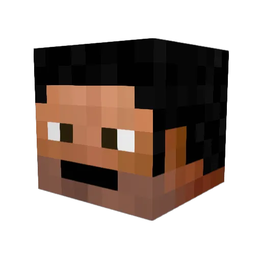 modernjoey Minecraft avatar head, 3D render