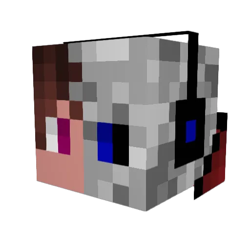 modest_mandalore Minecraft avatar head, 3D render