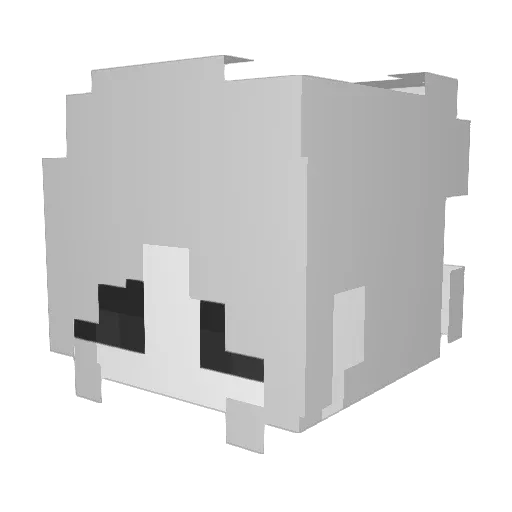 modestikk Minecraft avatar head, 3D render