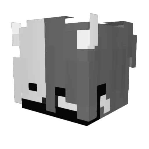 modestyaparte Minecraft avatar head, 3D render
