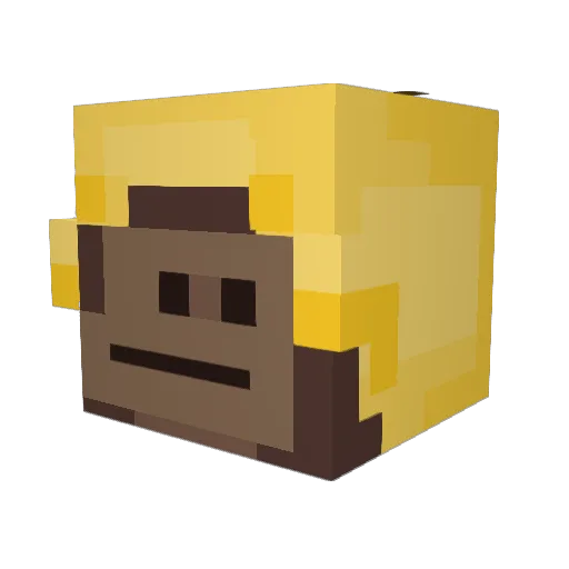 modisan Minecraft avatar head, 3D render