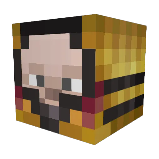 modpuc_premium Minecraft avatar head, 3D render