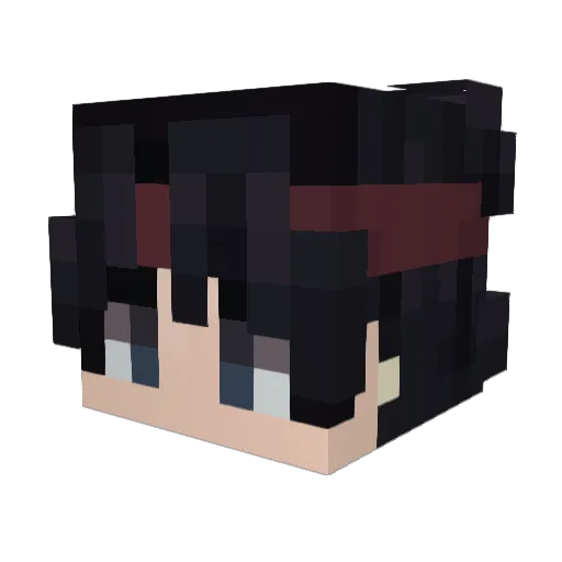 modresso Minecraft avatar head, 3D render