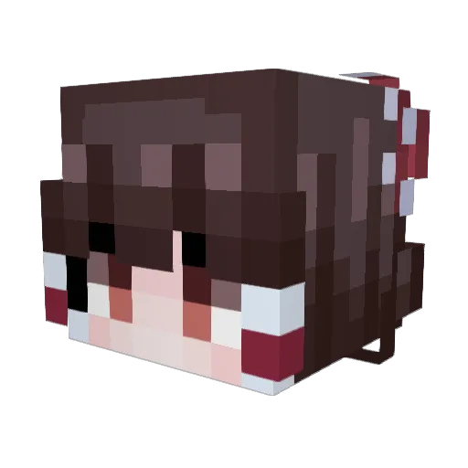 modurili Minecraft avatar head, 3D render