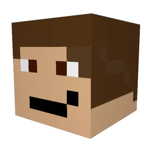 moe6578 Minecraft avatar head, 3D render