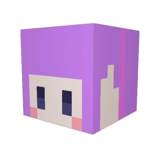 moechi76 Minecraft avatar head, 3D render