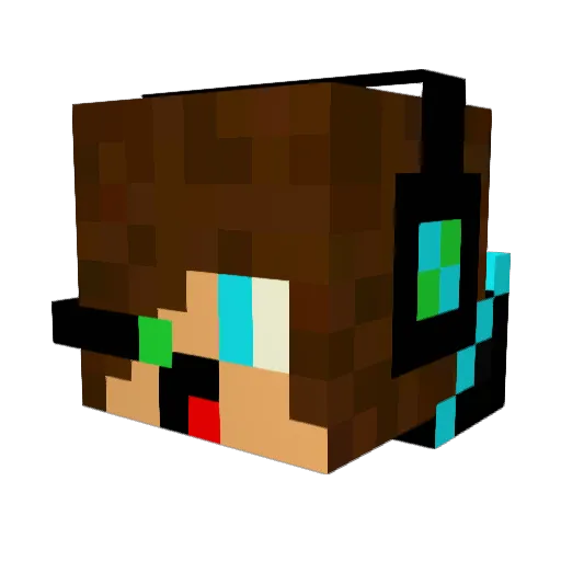moekiller2001 Minecraft avatar head, 3D render