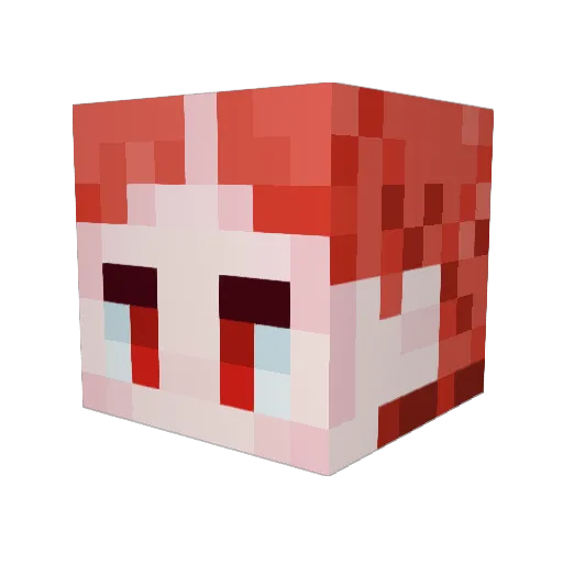 moemul Minecraft avatar head, 3D render