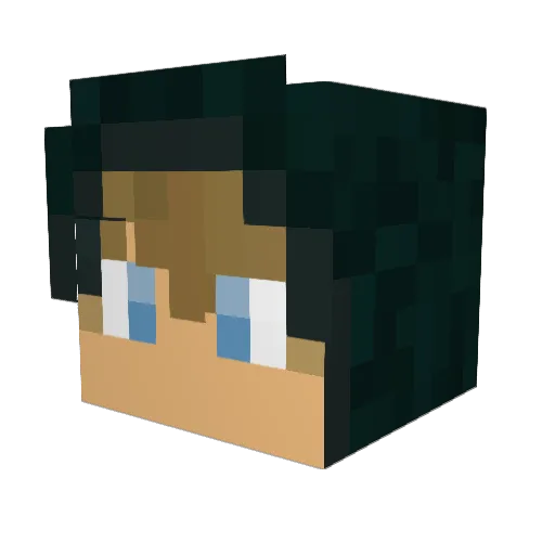 moen Minecraft avatar head, 3D render