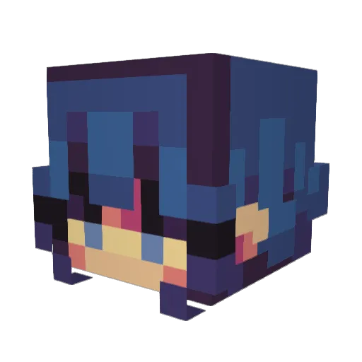 moeniie Minecraft avatar head, 3D render