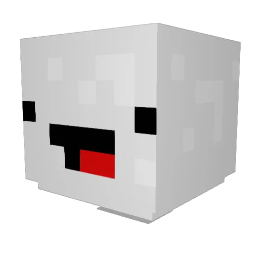 moewick Minecraft avatar head, 3D render