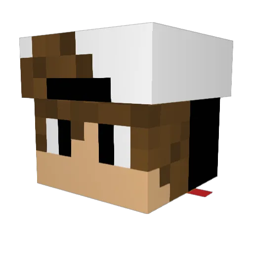 mofa_daniel Minecraft avatar head, 3D render