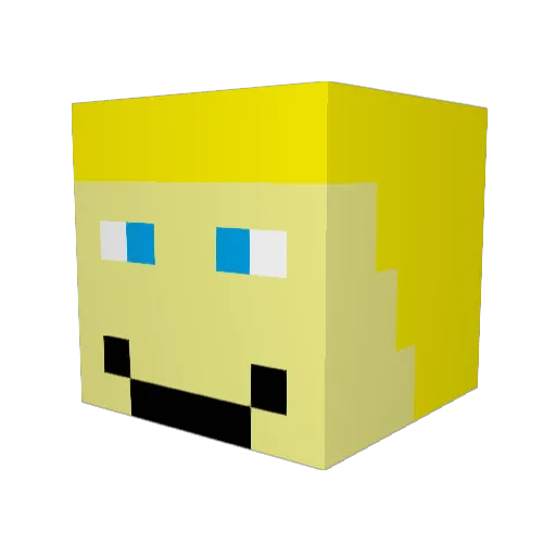 moff84 Minecraft avatar head, 3D render
