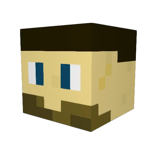 mofi3 Minecraft avatar head, 3D render