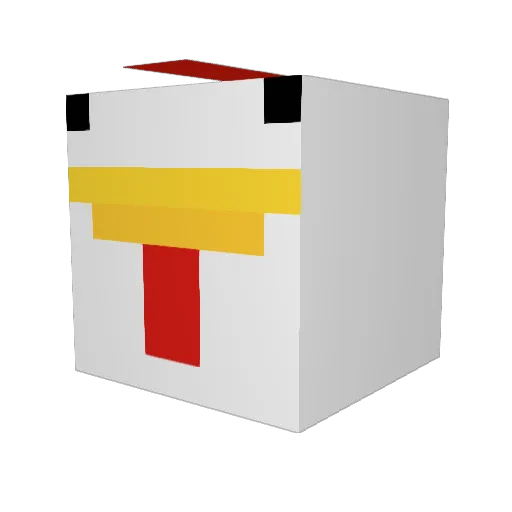 mogauu Minecraft avatar head, 3D render