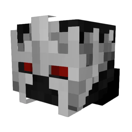 mogetje Minecraft avatar head, 3D render