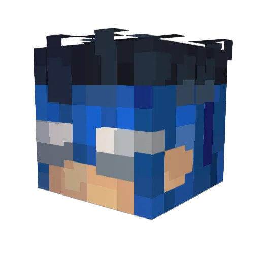 mogged_you Minecraft avatar head, 3D render