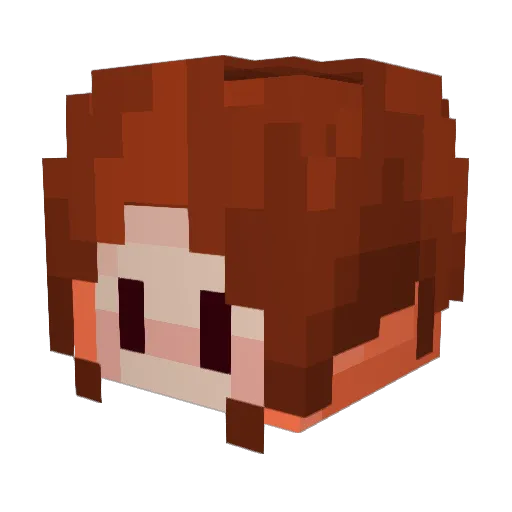 moggyybee Minecraft avatar head, 3D render
