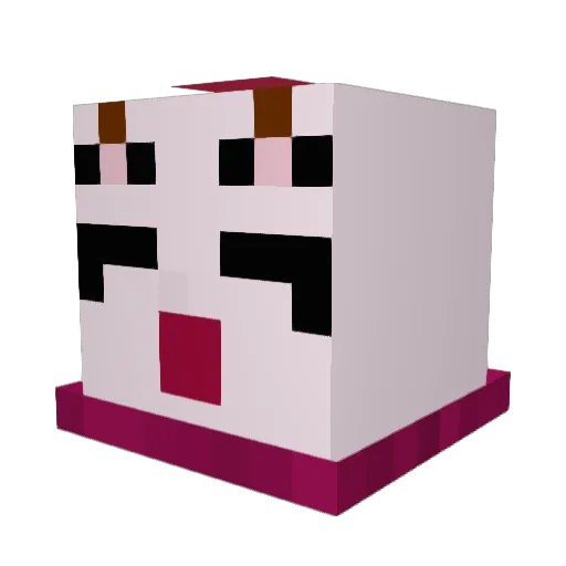 moggzero Minecraft avatar head, 3D render