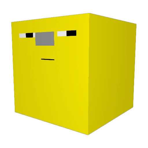 mogi123 Minecraft avatar head, 3D render