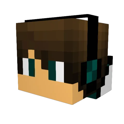 mogiemonster Minecraft avatar head, 3D render