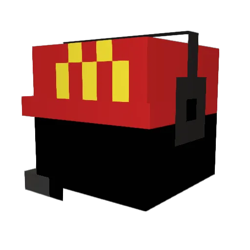 mogis_ Minecraft avatar head, 3D render