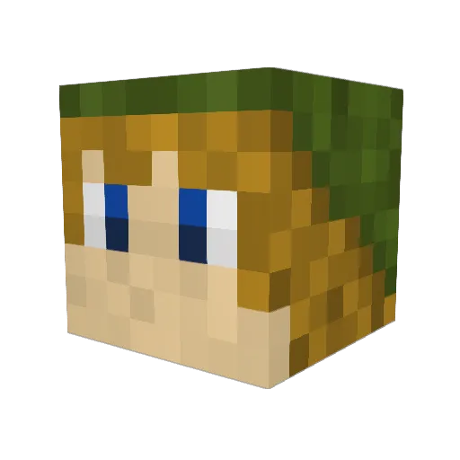 mogo1199 Minecraft avatar head, 3D render