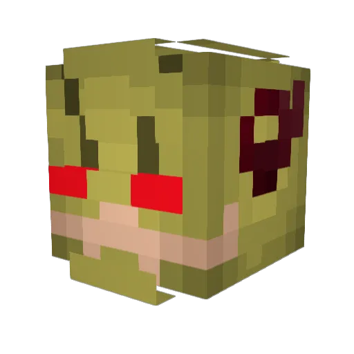 mogr76 Minecraft avatar head, 3D render