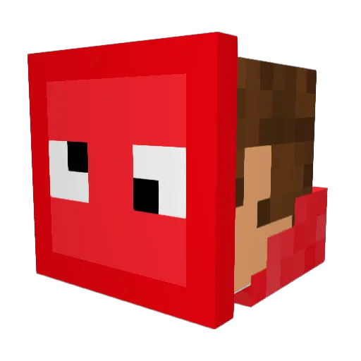 mogylui Minecraft avatar head, 3D render