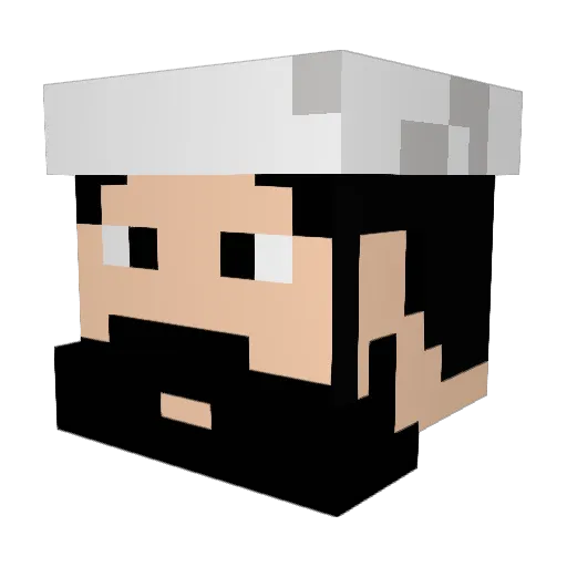 moh3md998 Minecraft avatar head, 3D render