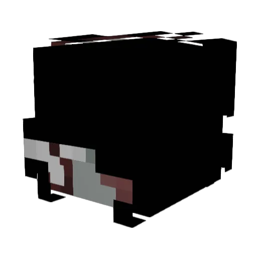 moh Minecraft avatar head, 3D render