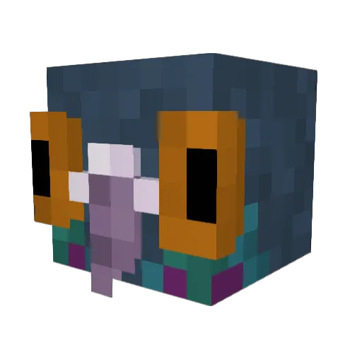 moha55 Minecraft avatar head, 3D render