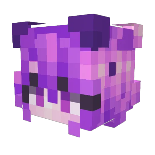 mohady Minecraft avatar head, 3D render
