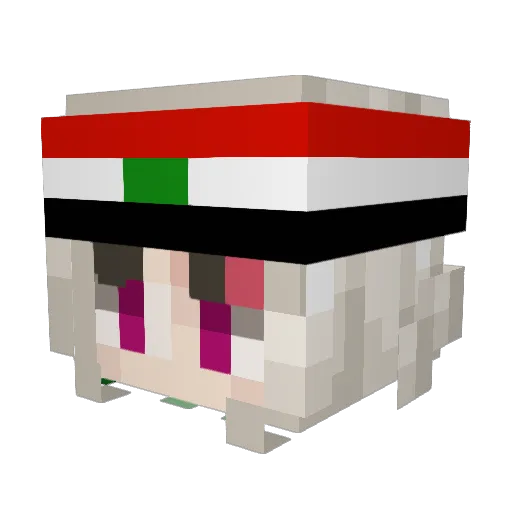 mohammedthaking Minecraft avatar head, 3D render
