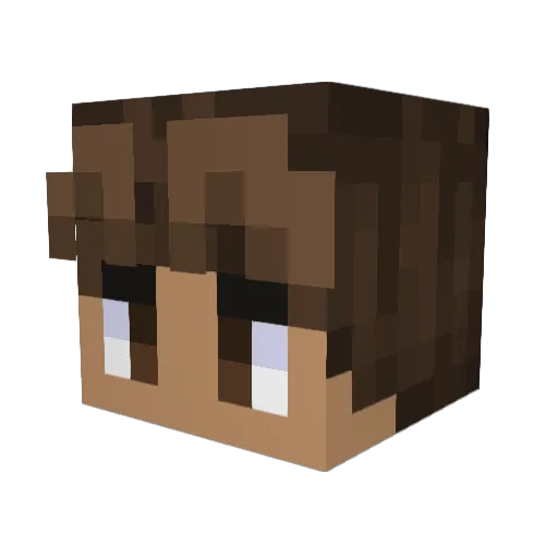 mohaonnopp Minecraft avatar head, 3D render