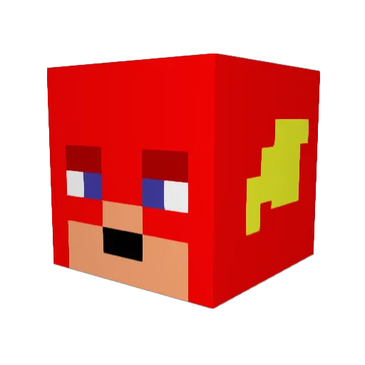 mohawk1210 Minecraft avatar head, 3D render
