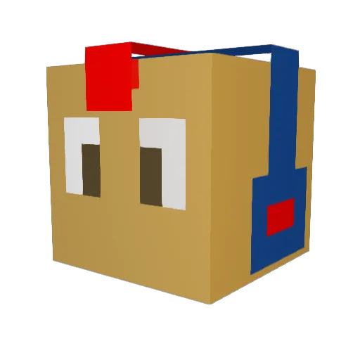 mohawksem Minecraft avatar head, 3D render