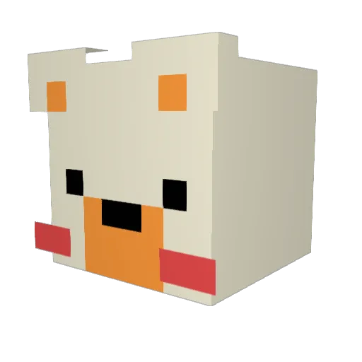 moho12 Minecraft avatar head, 3D render