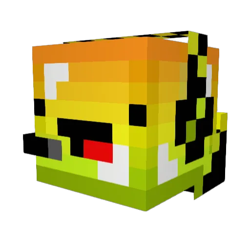 mohomey Minecraft avatar head, 3D render