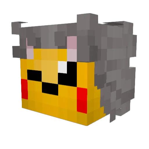 mohtele Minecraft avatar head, 3D render