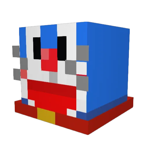 moik75 Minecraft avatar head, 3D render
