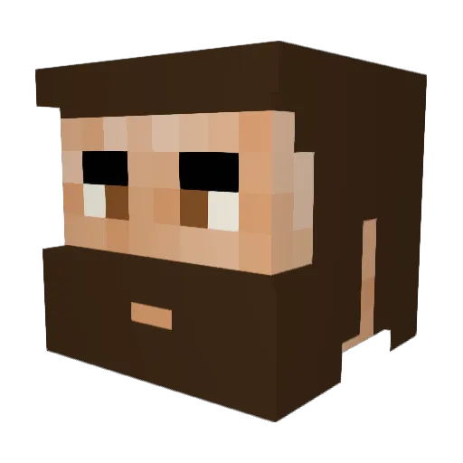 moikeydew Minecraft avatar head, 3D render