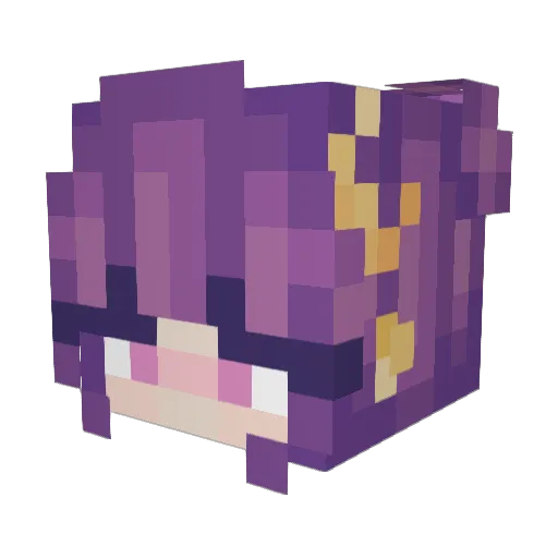 moincoin Minecraft avatar head, 3D render