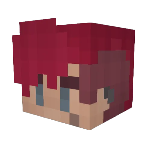 moirafan69 Minecraft avatar head, 3D render