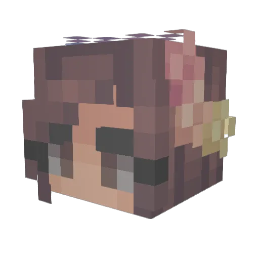 moiriax Minecraft avatar head, 3D render